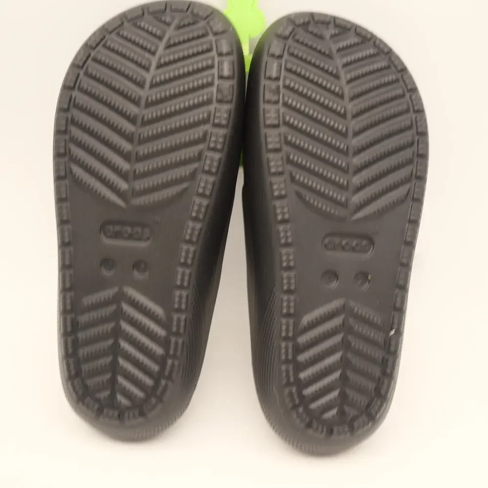 NEW Crocs Classic v2 Sandals Slides Black Open Toe Children's  Toddler J2 Black
